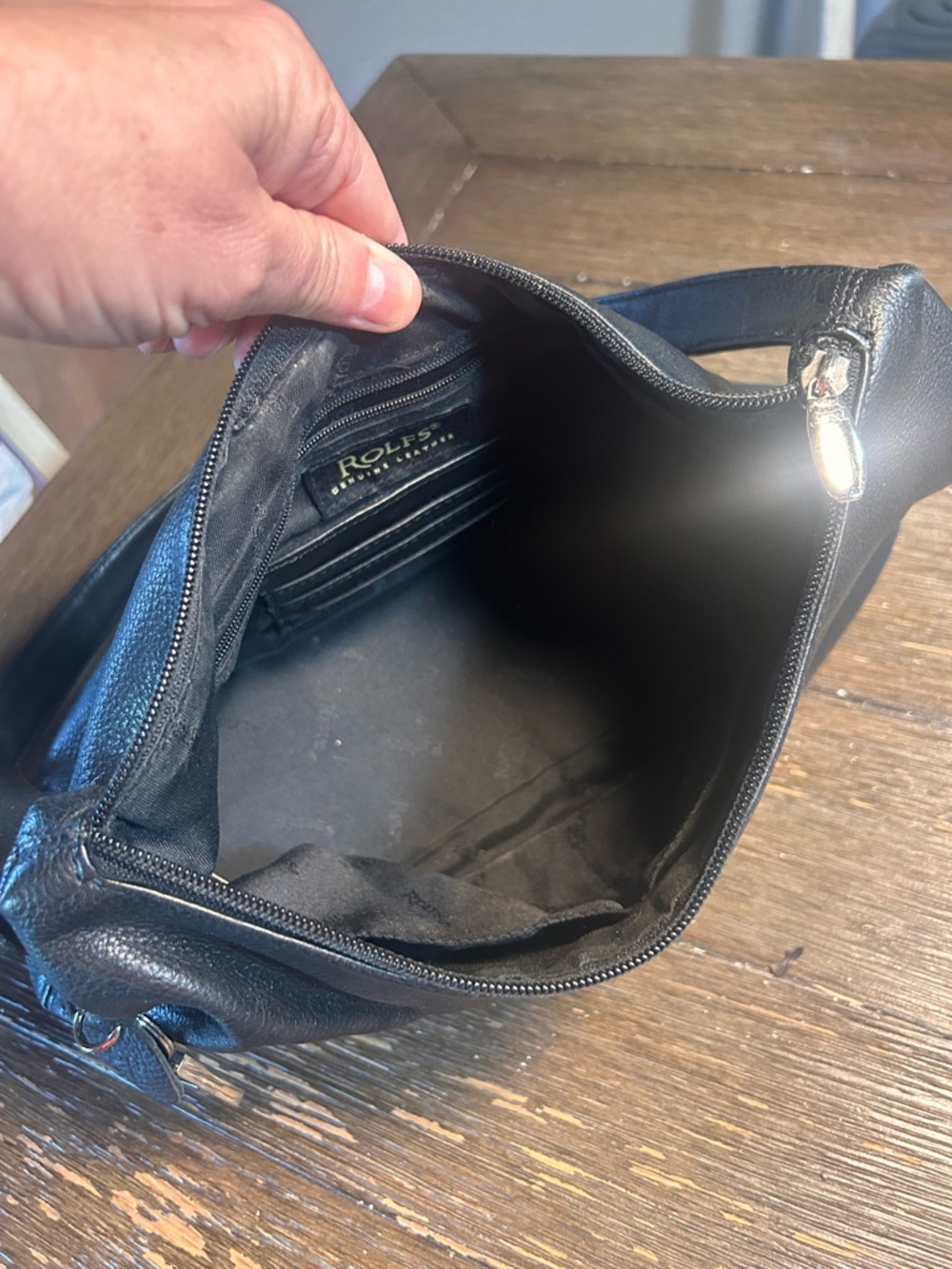 Vintage Rolfs Genuine Leather hobo bag - Picture 10 of 12